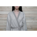 Ručně vyrobený lněný župan - kimono - 4 Ručně vyrobený lněný župan - kimono - 4