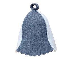 Klobouk do sauny - bílý, šedý 