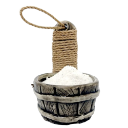 Keramická nádoba na sůl do sauny - sud 200 ml 