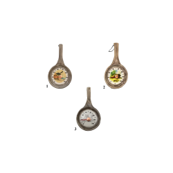 Keramický saunový teploměr - pánev 