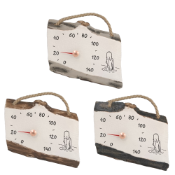 Keramický saunový teploměr - dívka ve vodě 