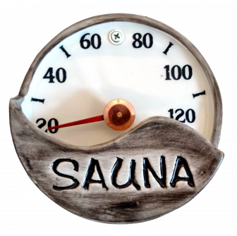 Keramický saunový teploměr - SAUNA