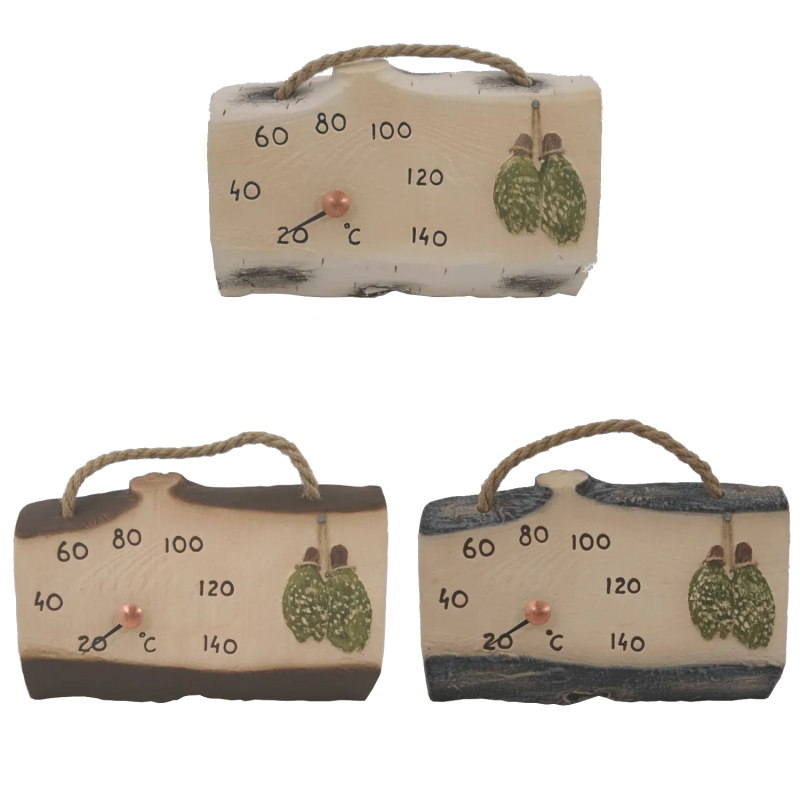 Keramický saunový teploměr - saunové metly