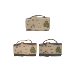 Keramický saunový teploměr - saunové metly 