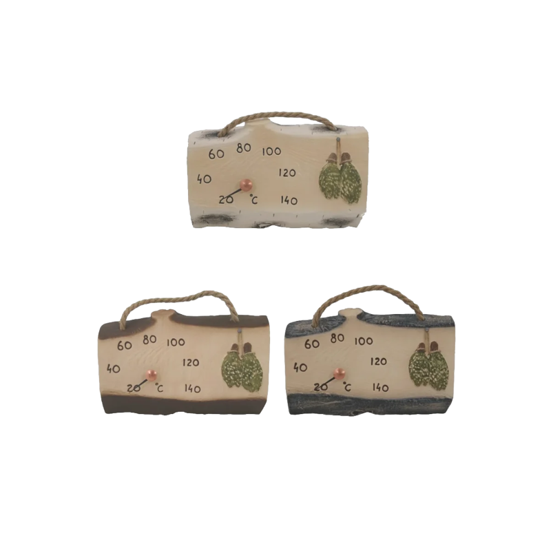 Keramický saunový teploměr - saunové metly