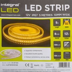 Teplé bílé světlo LED 12V 
