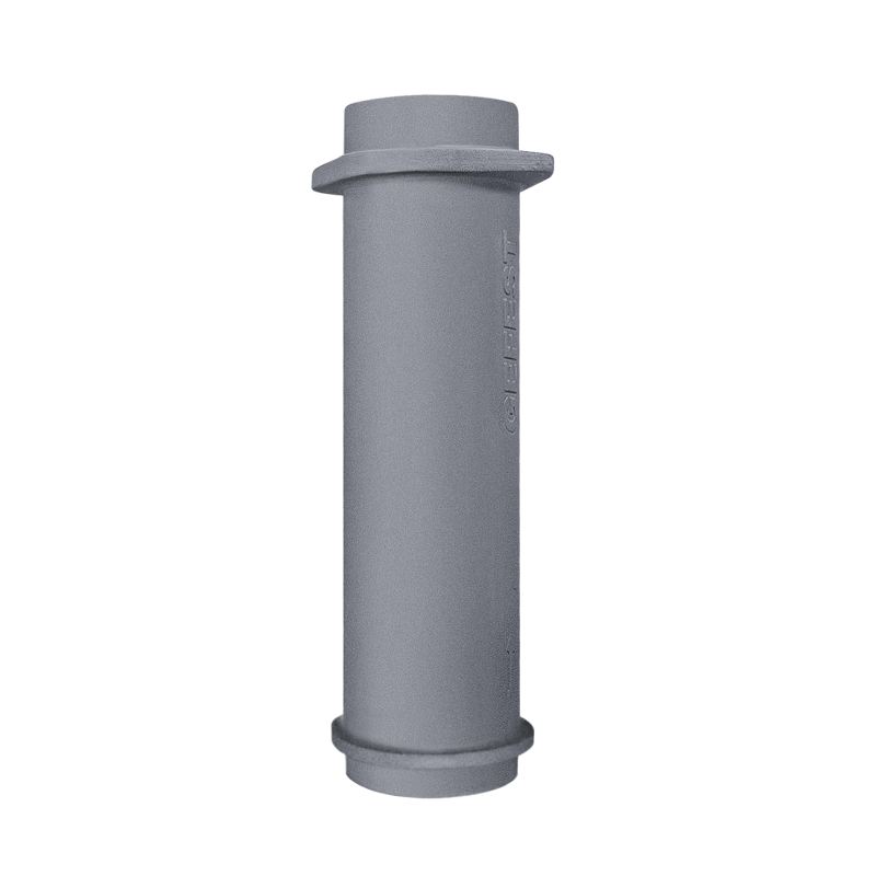 Spodní litinová komínová roura pro kamna GEFEST 180 / 500mm Spodní litinová komínová roura pro kamna GEFEST 180 / 500mm