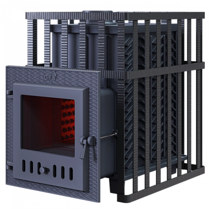 Saunová kamna na dřevo GEFEST - GFS ZK 18 (M) v mřížce