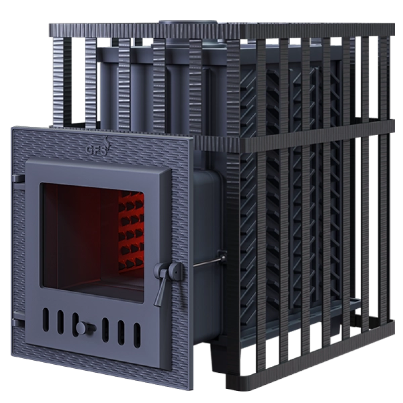 Saunová kamna na dřevo GEFEST - GFS ZK 25 (M) v mřížce