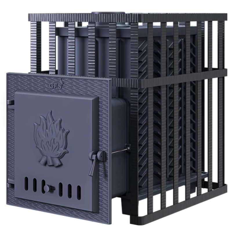 Saunová kamna na dřevo GEFEST - GFS ZK 45 v mřížce