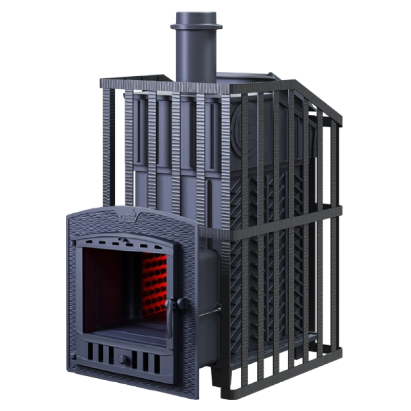 Saunová kamna na dřevo GEFEST - GFS ZK Uragan 18 (P) 2 palce rošt