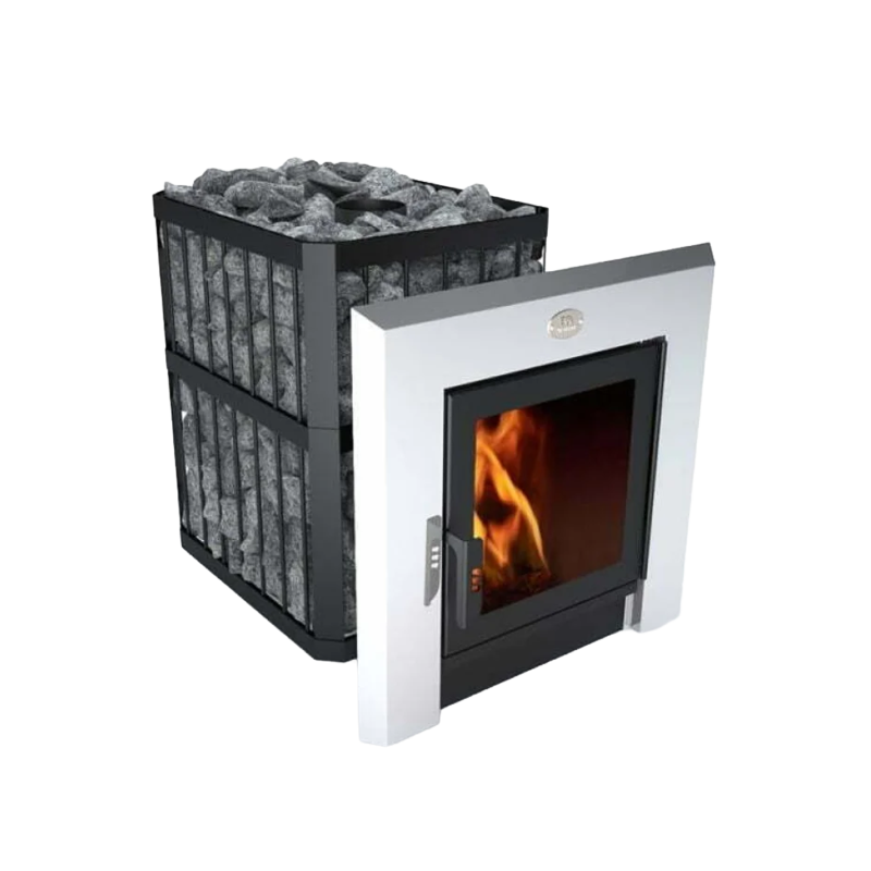 Saunová kamna na dřevo - NOVA PANORAMA 18 se sítí