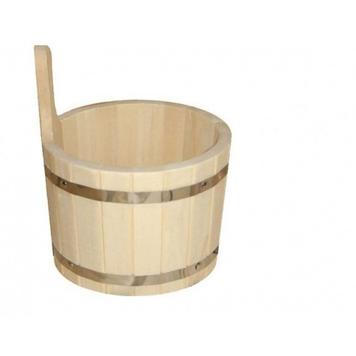 Dřevěné vědro s plastovou vložkou, 5 l