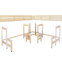 Modulární saunové lavice s designem „Sun Corner“ 2114 × 2696 mm - 3