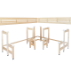 Modulární saunové lavice s designem „Sun Corner“ 2114 × 2696 mm