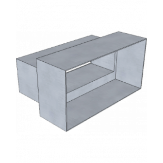 Výstup ventilace, 160x80 mm