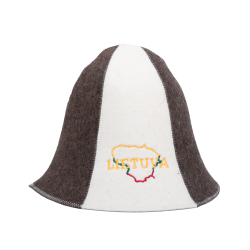 Klobouk do sauny - Lietuva, pruhovaný 