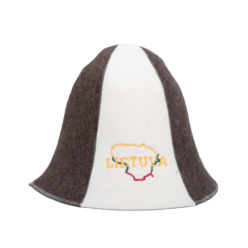Klobouk do sauny - Lietuva, pruhovaný