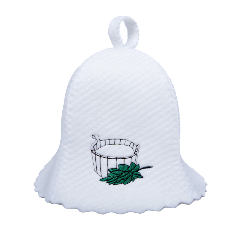 Klobouk do sauny - vana s metličkami