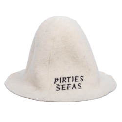 Klobouk do sauny - PIRTIES ŠEFAS, bílý