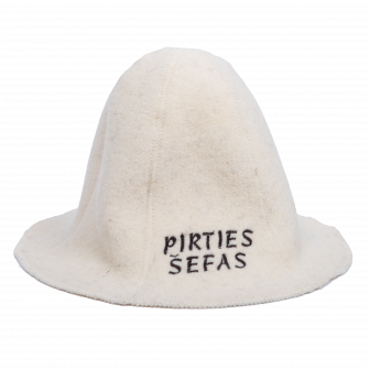 Klobouk do sauny - PIRTIES ŠEFAS, bílý