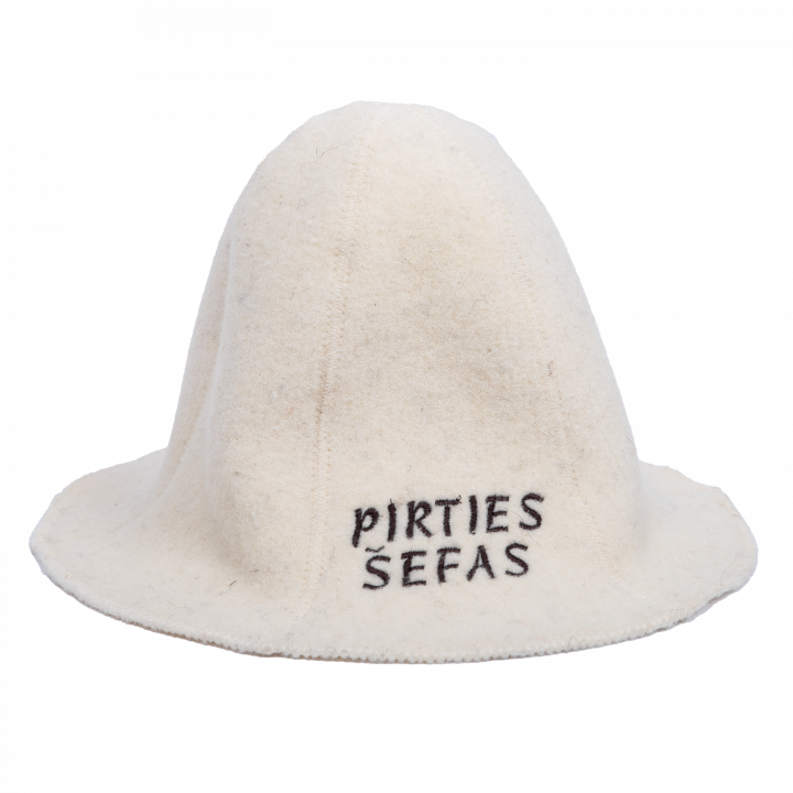 Klobouk do sauny - PIRTIES ŠEFAS, bílý