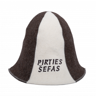 Klobouk do sauny - PIRTIES ŠEFAS, pruhovaný