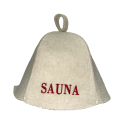 Saunová čepice - Sauna, s červeným písmem - 0