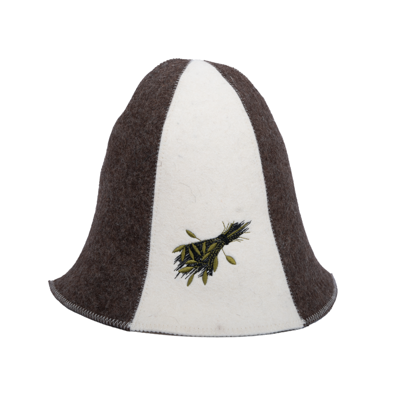 Klobouk do sauny - SAUNA WHISK, pruhovaný