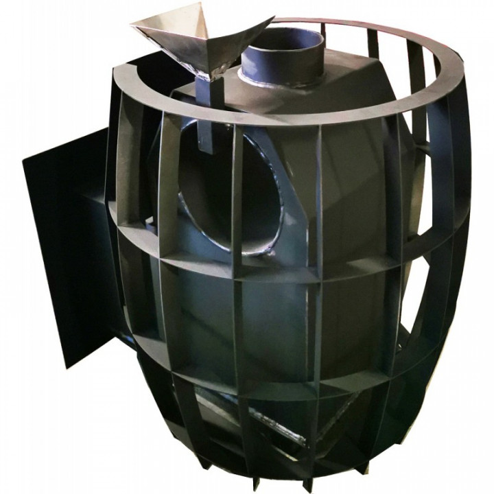 Saunová kamna na dřevo - TEPLODAR BARRELL 12 se skleněnými dvířky