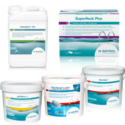 Sada na údržbu s chlórem, pro bazény s velkým filtrem 