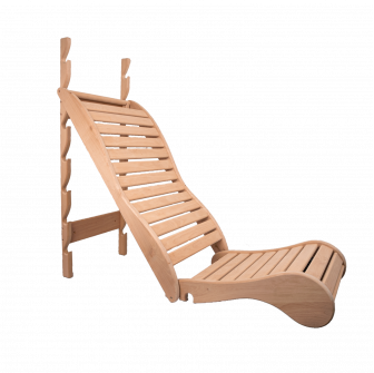 Relaxační lůžko pro saunu, olše černá