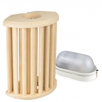 Sada lamp a mřížek Sawo 915-VP, Pine
