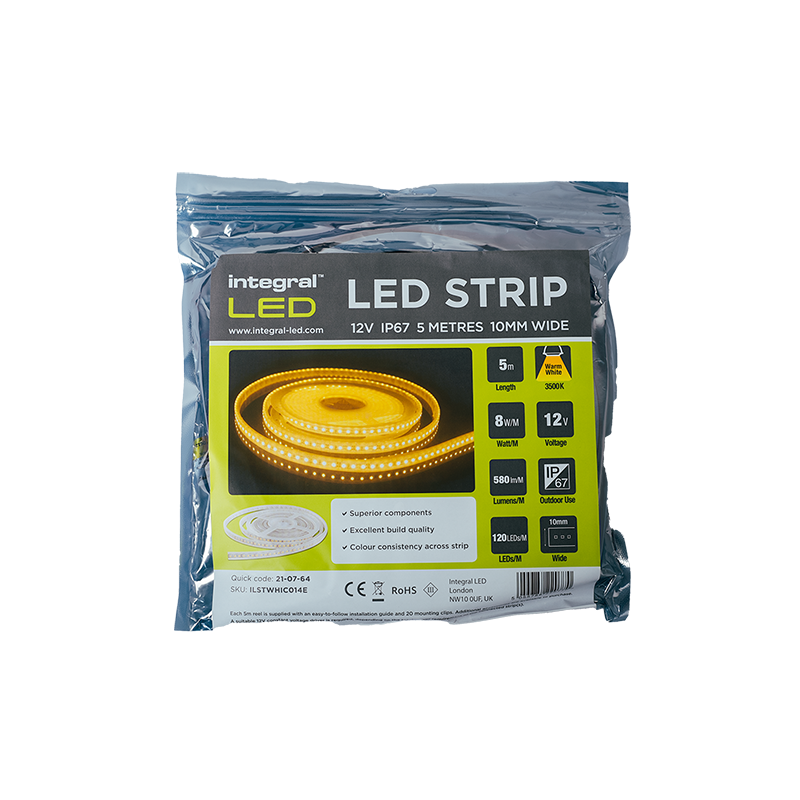 Teplé bílé světlo LED 12V