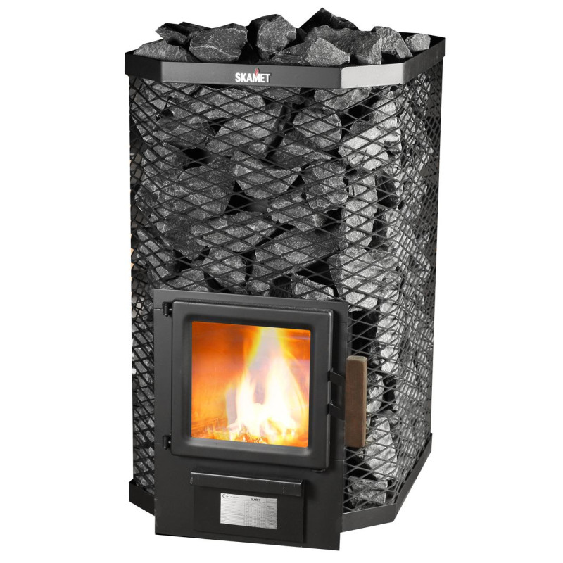 Saunová kamna na dřevo - SKAMET kamna S-120 GL