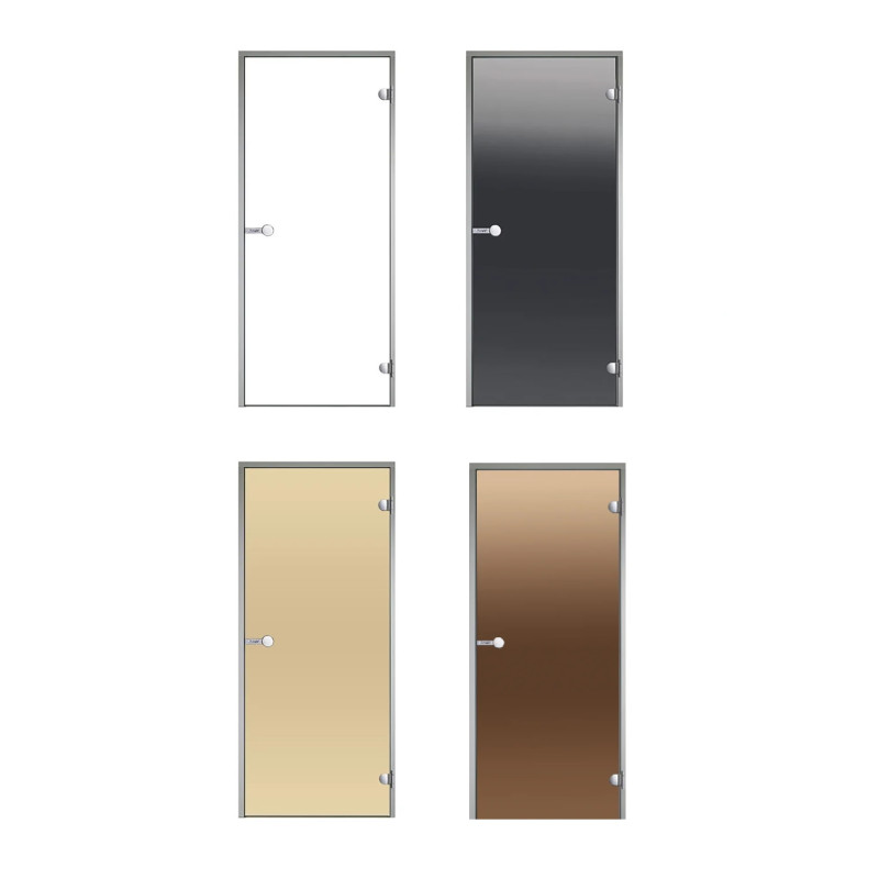 Skleněné dveře HARVIA pro parní a saunové kabiny 8x19