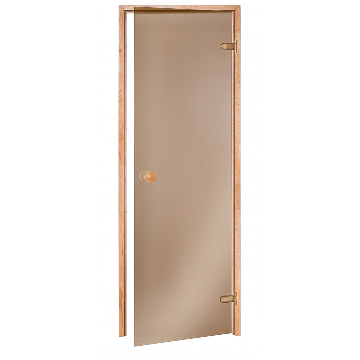 Standardní dveře do sauny, 70 x 190, olše, bronz