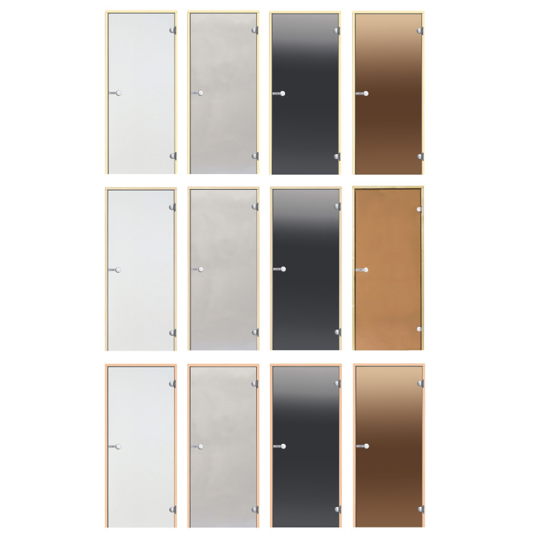 Skleněné dveře do sauny HARVIA 8x19