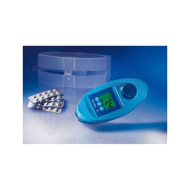 Elektronický tester s tablety Scuba II Cl celkem/Cl free/Ph/Alk/Stabilizátor