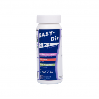 Testovací proužky na vodu Easy-Dip 3 v 1, pro měření pH/O2/alkality, 50 ks