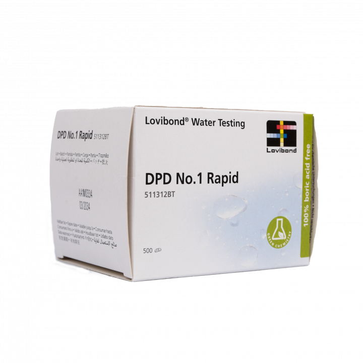 Tablety pro testování vody DPD 1, stanovení chloru, 10 tablet