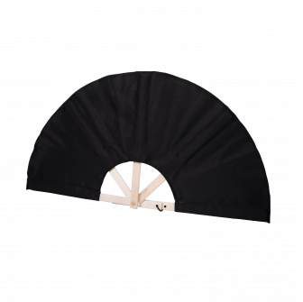 Látkový ventilátor do sauny, černý