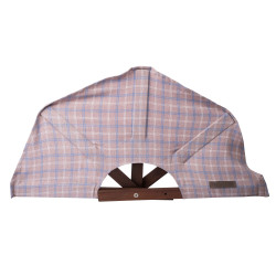 Ventilátor do sauny, kostkovaná látka 