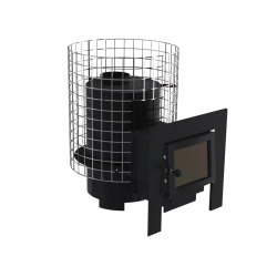 Saunová kamna na dřevo - VILPRA GRANNUS-8-LV s vnějším topeništěm 