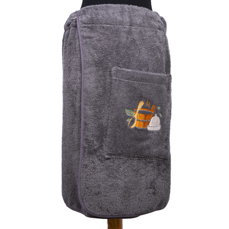 Pánská saunová zástěra - ŠEDÁ