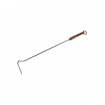 Pohrabáč na krb s dřevěnou rukojetí 620 mm